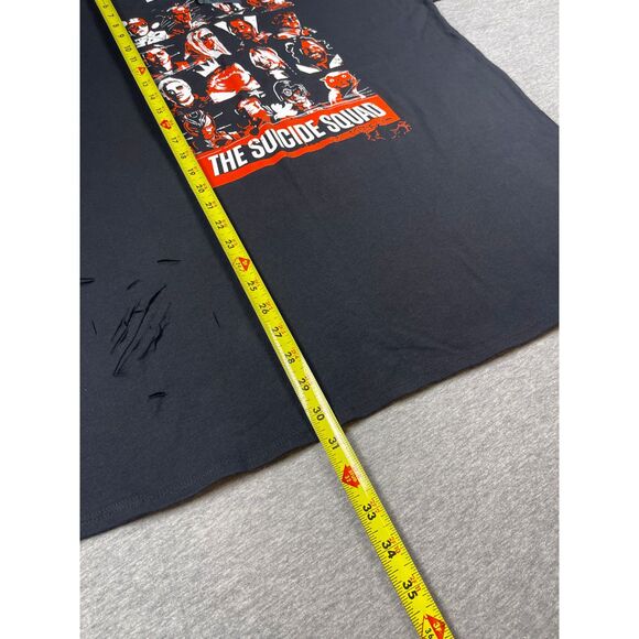 DC Comics The Suicide Squad Character Grid Distressed Oversized T-Shirt Size L - Picture 10 of 11